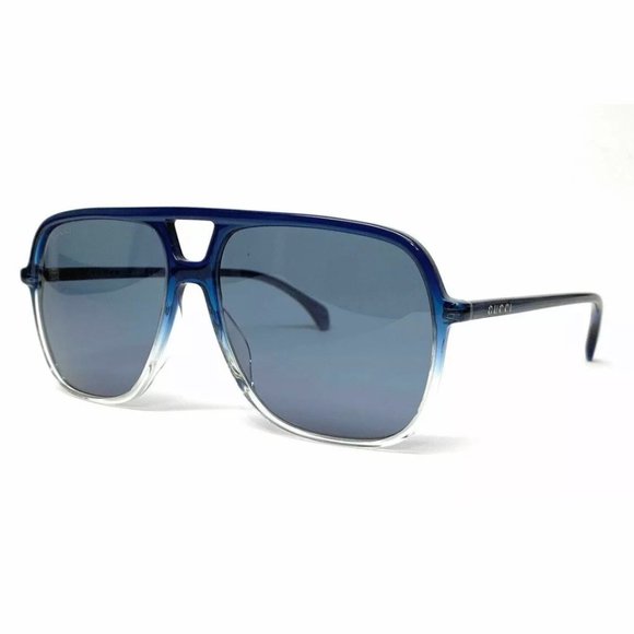 Gucci Men's Blue Square Sunglasses!